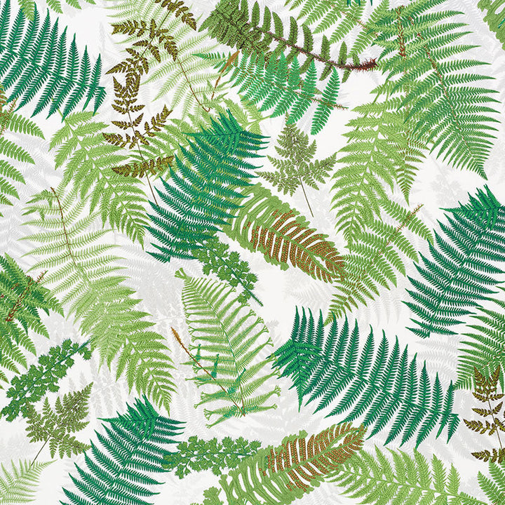 Fernarium Green & Ivory 177590 by Schumacher Designer Fabric Clements-Ribeiro 100% Cotton Martindale 18,000 Horizontal: 54 and Vertical: 94 56 - Swanky Fabrics -