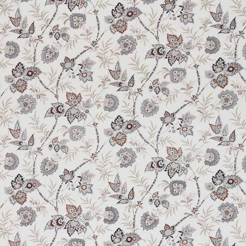 Emperor'S Vine Neutral 177682 by Schumacher Designer Fabric OTTOMAN CHIC See Sample UNITED KINGDOM - </p><p>Repeat: Horizontal: 27 1/2" (70CM) and Vertical: 15 1/4" (39CM) 57 1/2" (146CM) - Swanky Fabrics -