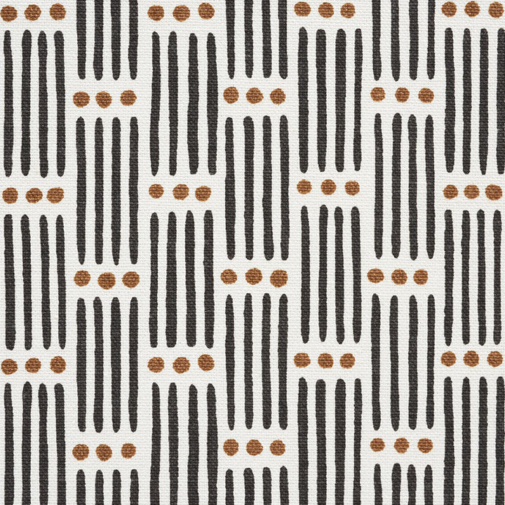 Dotted Stripe Carbon 177710 by Schumacher Fabric Schumacher Fabric Dotted Stripe Carbon 177710Fabric COTTON 100% TURKEY </p><p>Repeat: H: HORZ. 1" (3CM) , V: VERT. 1 1/2" (4CM) 54 - Fabric Carolina -