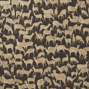 Schumacher Fabric Fauna Carbon 177720