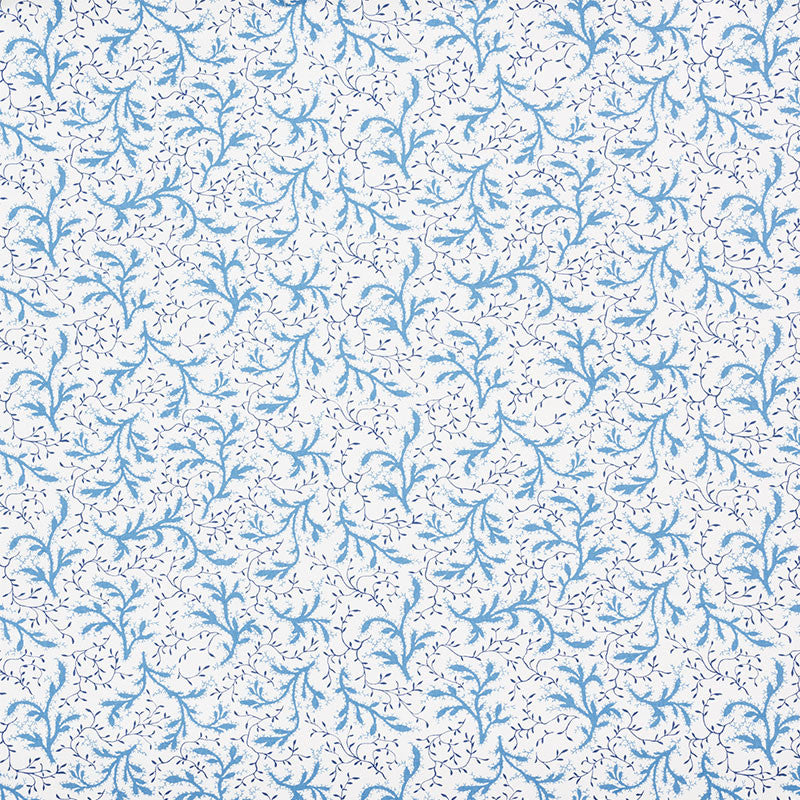 Sprig Afternoon Blue 177832 by Schumacher Designer Fabric CELERIE KEMBLE COTTON 100% UNITED STATES OF AMERICA WYZENBEEK 15,000 </p><p>Repeat: Horizontal: 27" (69CM) and Vertical: 12 5/8" (32CM) 54.25 - Swanky Fabrics -