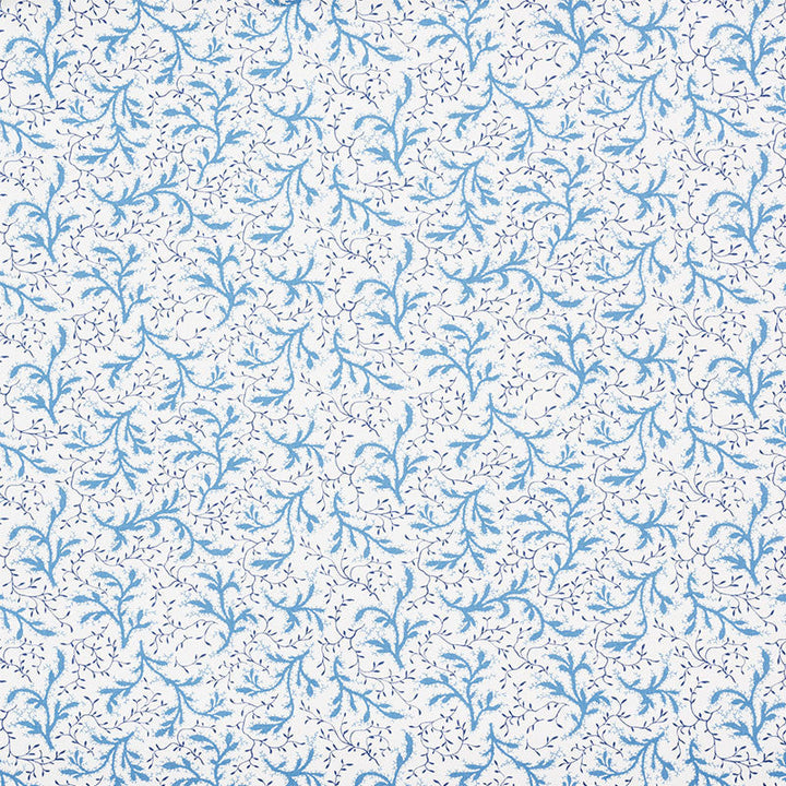 Sprig Afternoon Blue 177832 by Schumacher Designer Fabric CELERIE KEMBLE COTTON 100% UNITED STATES OF AMERICA WYZENBEEK 15,000 </p><p>Repeat: Horizontal: 27" (69CM) and Vertical: 12 5/8" (32CM) 54.25 - Swanky Fabrics -