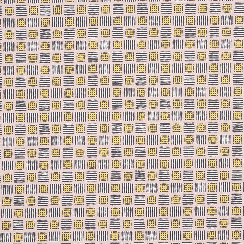 Mottley Grid Pink Lemonade 177861 by Schumacher Designer Fabric CELERIE KEMBLE COTTON 100% UNITED STATES OF AMERICA WYZENBEEK 15,000 </p><p>Repeat: Horizontal: 9" (23CM) and Vertical: 12 1/2" (32CM) 54.75 - Swanky Fabrics -
