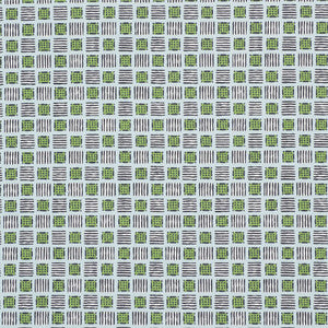 Schumacher Fabric Mottley Grid Sky & Putting Green 177862