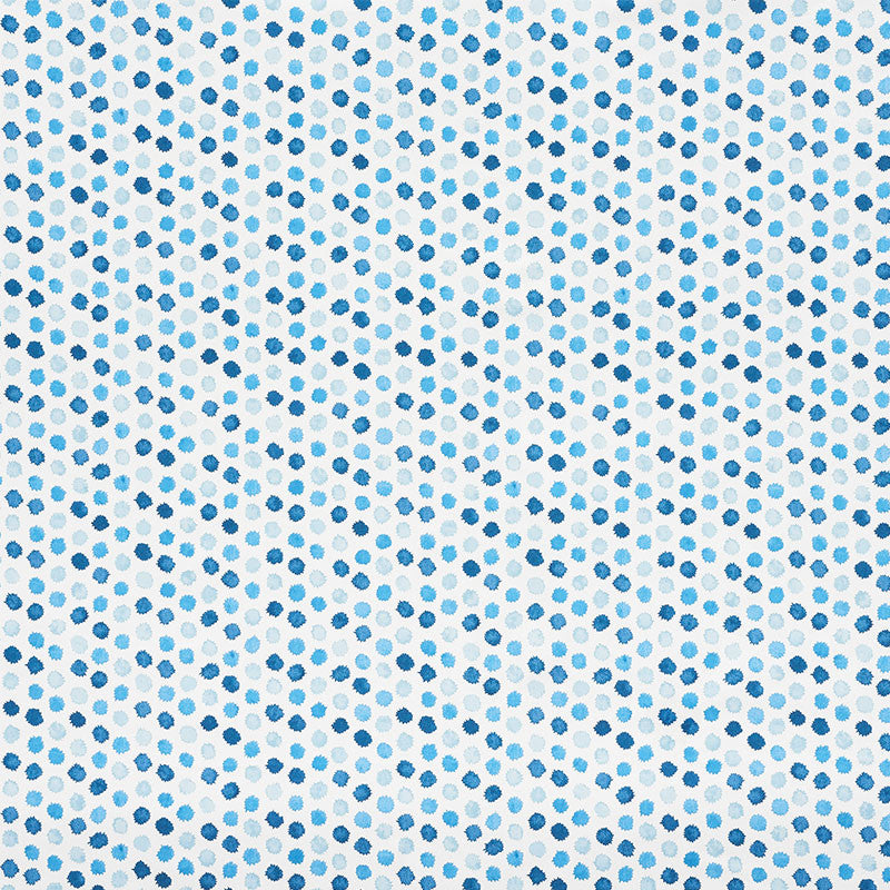 Mini Bursts Blues 177872 by Schumacher Designer Fabric Celerie-Kemble 100% Cotton Martindale 18,000 Horizontal: 4.5 and Vertical: 1.75 54 - Swanky Fabrics -