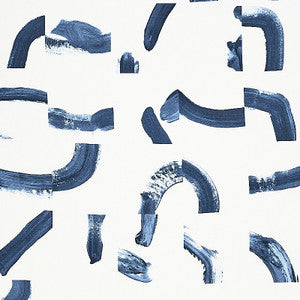 Schumacher Fabric Sepiessa Navy 177894
