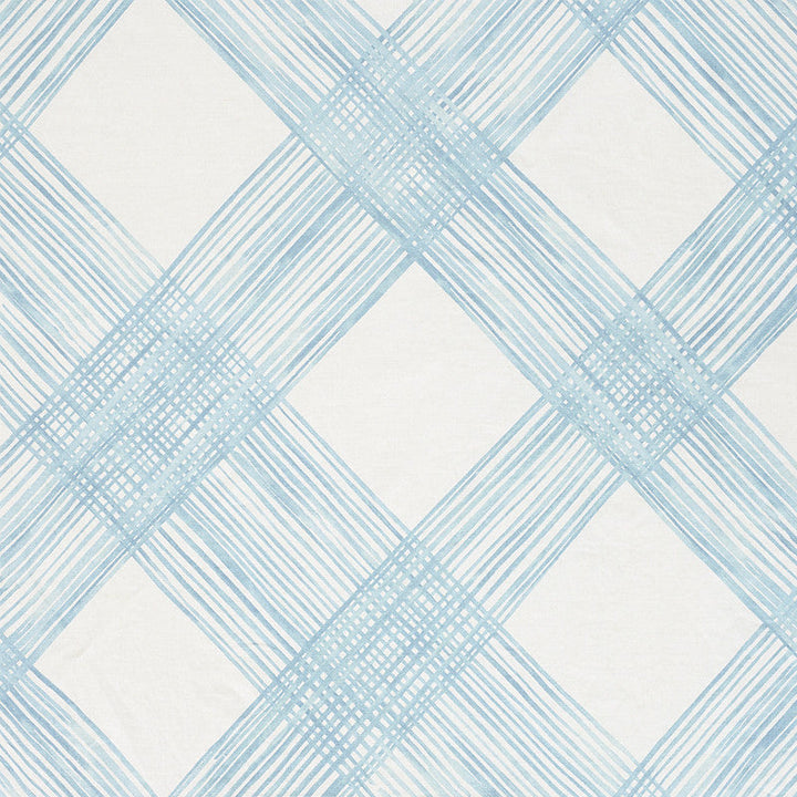 Traverse Sky 177951 by Schumacher Designer Fabric Porter-Teleo 100% Linen Martindale 20,000 Horizontal: 51.5 and Vertical: 53.75 54.25 - Swanky Fabrics -