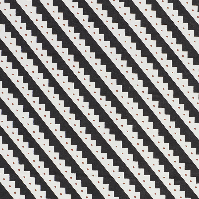 Zeppelin Black 178021 by Schumacher Designer Fabric CLUB CAVALIER See Sample UNITED STATES OF AMERICA MEDIUM DUTY </p><p>Repeat: Horizontal: 5 1/2" (14CM) and Vertical: 5 1/2" (14CM) 55 1/4" (140CM) - Swanky Fabrics -