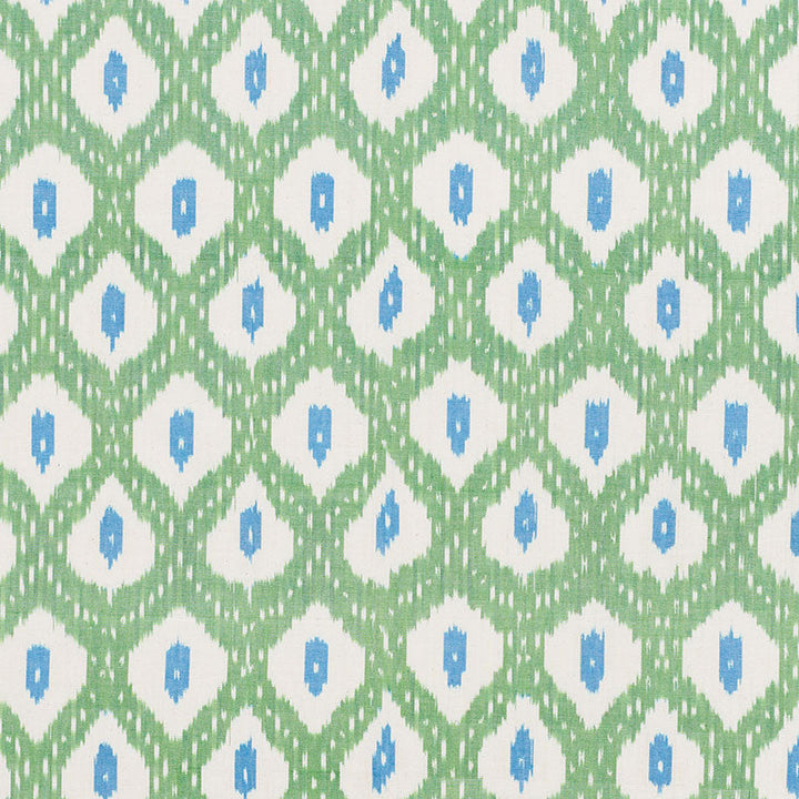 Indio Ikat Green 178070 by Schumacher Fabric Schumacher Fabric Indio Ikat Green 178070Fabric COTTON 100% INDIA </p><p>Repeat: H: HORZ. 4 1/4" (11CM) , V: VERT. 7 1/4" (18CM) 59 - Fabric Carolina -