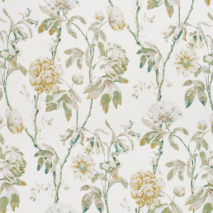 Daydream Citron 178140 by Schumacher Designer Fabric Schumacher-Classics 100% Linen Martindale 20,000 Horizontal: 35.5 and Vertical: 37.25 53.75 - Swanky Fabrics -