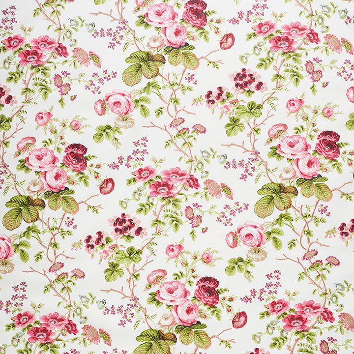 Salisbury Chintz Garnet 178151 by Schumacher Designer Fabric SCHUMACHER CLASSICS COTTON 100% UNITED STATES OF AMERICA </p><p>Repeat: Horizontal: 18" (46CM) and Vertical: 39 1/4" (100CM) 54 - Swanky Fabrics -