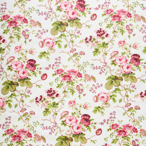 Schumacher Fabric Salisbury Chintz Garnet 178151