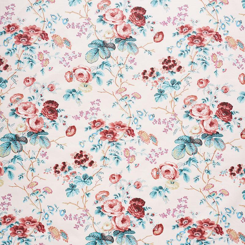 Salisbury Chintz Rose 178152 by Schumacher Fabric Schumacher Fabric Salisbury Chintz Rose 178152Fabric COTTON 100% UNITED STATES OF AMERICA </p><p>Repeat: H: HORZ. 18" (46CM) , V: VERT. 39 1/4" (100CM) 54 - Fabric Carolina -