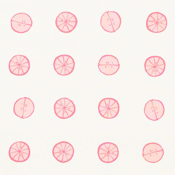 Lemonade Grapefruit 178261 by Schumacher Designer Fabric VERA NEUMANN See Sample UNITED KINGDOM - </p><p>Repeat: Horizontal: 27" (69CM) and Vertical: 26 1/4" (67CM) 54" (137CM) - Swanky Fabrics -