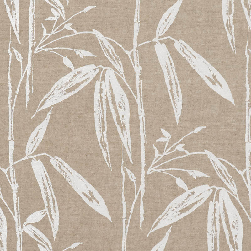 Bamboo Garden Natural 178380 by Schumacher Designer Fabric Patterned-Sheers-Casements 100% Linen - Horizontal: 27 and Vertical: 27.5 103.5 - Swanky Fabrics -