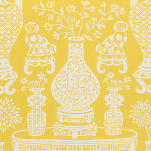 Schumacher Fabric Hellene Yellow 178551