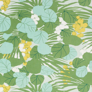 Schumacher Fabric Sea Grapes Palm 178630