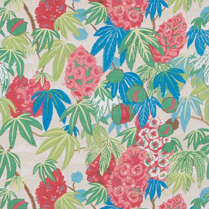 Del Lungo Coral 178640 by Schumacher Designer Fabric TROPICANA LINEN 90% NYLON 10% UNITED KINGDOM </p><p>Repeat: Horizontal: 27 1/2" (70CM) and Vertical: 22 3/4" (58CM) 55 - Swanky Fabrics -