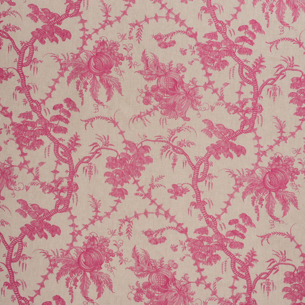 San Cristobal Toile Magenta 178730 by Schumacher Fabric Schumacher Fabric San Cristobal Toile Magenta 178730Fabric LINEN 100% UNITED KINGDOM </p><p>Repeat: H: HORZ. 55" (140CM) , V: VERT. 29 1/2" (75CM) 55.25 - Fabric Carolina -
