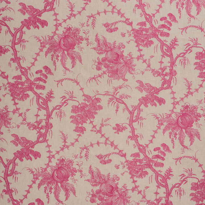 San Cristobal Toile Magenta 178730 by Schumacher Designer Fabric SCHUMACHER CLASSICS See Sample UNITED KINGDOM - </p><p>Repeat: Horizontal: 55" (140CM) and Vertical: 29 1/2" (75CM) 55 1/4" (140CM) - Swanky Fabrics -