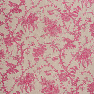 Schumacher Fabric San Cristobal Toile Magenta 178730