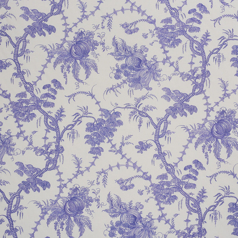 San Cristobal Toile Purple 178732 by Schumacher Designer Fabric SCHUMACHER CLASSICS LINEN 100% UNITED KINGDOM </p><p>Repeat: Horizontal: 55" (140CM) and Vertical: 29 1/2" (75CM) 55.25 - Swanky Fabrics -