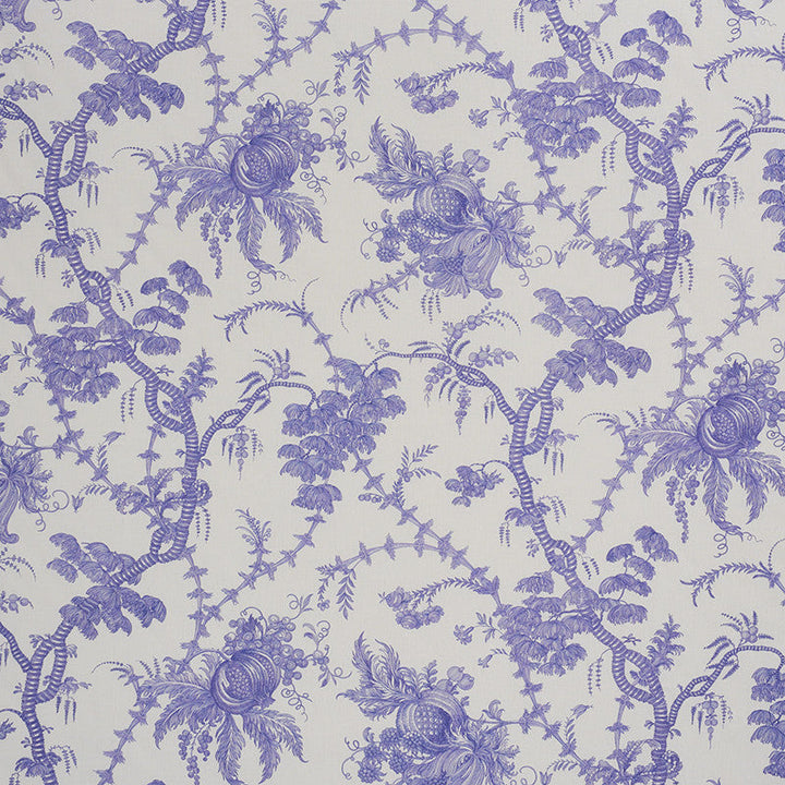 San Cristobal Toile Purple 178732 by Schumacher Designer Fabric SCHUMACHER CLASSICS See Sample UNITED KINGDOM - </p><p>Repeat: Horizontal: 55" (140CM) and Vertical: 29 1/2" (75CM) 55 1/4" (140CM) - Swanky Fabrics -