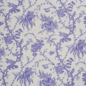 Schumacher Fabric San Cristobal Toile Purple 178732