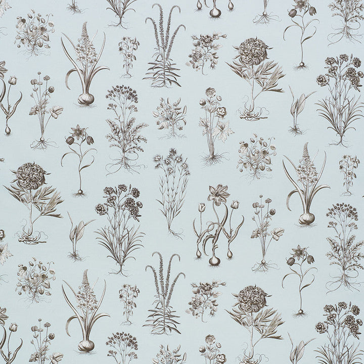 Cabot Botanical Sky 178750 by Schumacher Designer Fabric SCHUMACHER CLASSICS COTTON 100% UNITED KINGDOM </p><p>Repeat: Horizontal: 53 3/4" (137CM) and Vertical: 29 7/8" (56CM) 55.5 - Swanky Fabrics -