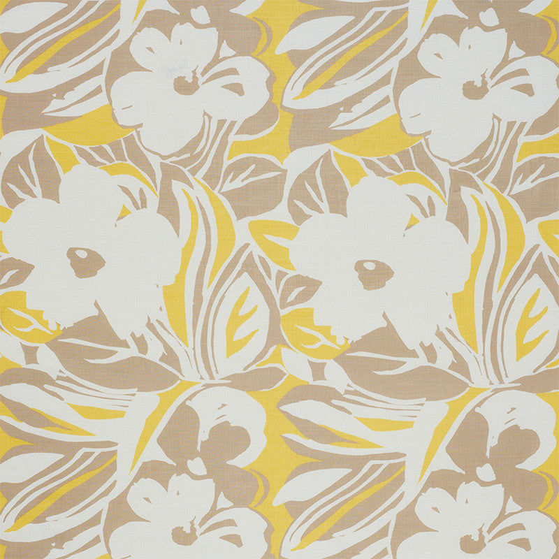Stevie Neutral 178860 by Schumacher Designer Fabric FLOWER POWER LINEN 100% SWITZERLAND </p><p>Repeat: Horizontal: 26 1/4" (67CM) and Vertical: 42" (107CM) 54 - Swanky Fabrics -