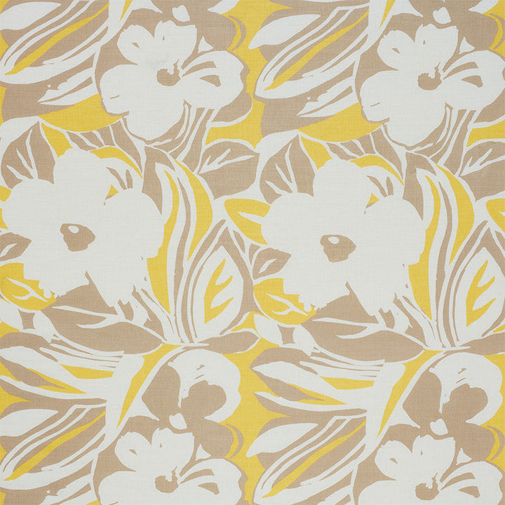 Stevie Neutral 178860 by Schumacher Designer Fabric FLOWER POWER LINEN 100% SWITZERLAND </p><p>Repeat: Horizontal: 26 1/4" (67CM) and Vertical: 42" (107CM) 54 - Swanky Fabrics -