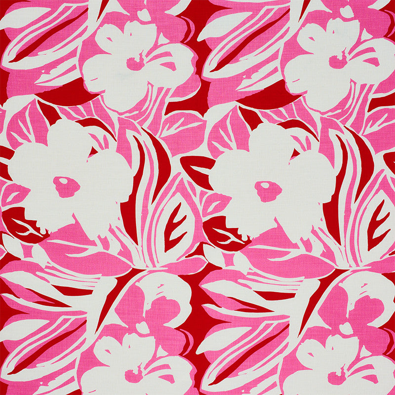 Stevie Pink 178861 by Schumacher Designer Fabric FLOWER POWER See Sample SWITZERLAND MEDIUM DURABILITY </p><p>Repeat: Horizontal: 26 1/4" (67CM) and Vertical: 42" (107CM) 54" (137CM) - Swanky Fabrics -