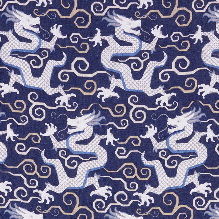 Bixi Dragon Blue 179000 by Schumacher Fabric Schumacher Fabric Bixi Dragon Blue 179000Fabric LINEN 90% UNITED KINGDOM </p><p>Repeat: H: HORZ. 6 3/4" (17CM) , V: VERT. 13 1/2" (34CM) 54 - Fabric Carolina -