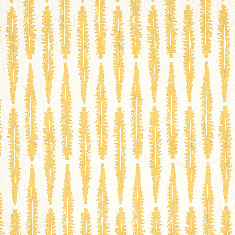 Fern Mustard 179152 by Schumacher Fabric Schumacher Fabric Fern Mustard 179152Fabric LINEN 60% THAILAND </p><p>Repeat: H: HORZ. 3 3/8" (9CM) , V: VERT. 9 7/8" (25CM) 54 - Fabric Carolina -