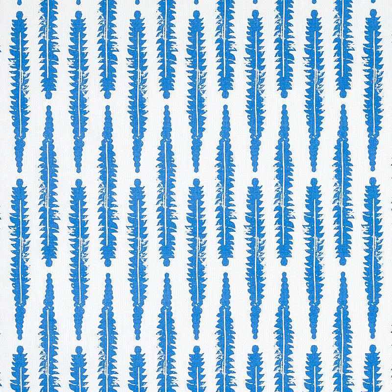 Fern Blue 179153 by Schumacher Fabric Schumacher Fabric Fern Blue 179153Fabric LINEN 60% THAILAND </p><p>Repeat: H: HORZ. 3 3/8" (9CM) , V: VERT. 9 7/8" (25CM) 54 - Fabric Carolina -