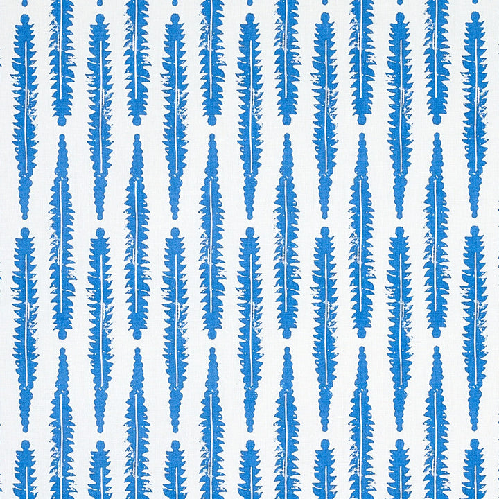 Fern Blue 179153 by Schumacher Fabric Schumacher Fabric Fern Blue 179153Fabric LINEN 60% THAILAND </p><p>Repeat: H: HORZ. 3 3/8" (9CM) , V: VERT. 9 7/8" (25CM) 54 - Fabric Carolina -