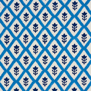 Schumacher Fabric Buti Blue 179230
