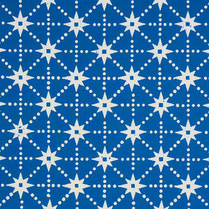 Schumacher Fabric Stars Blue 179260