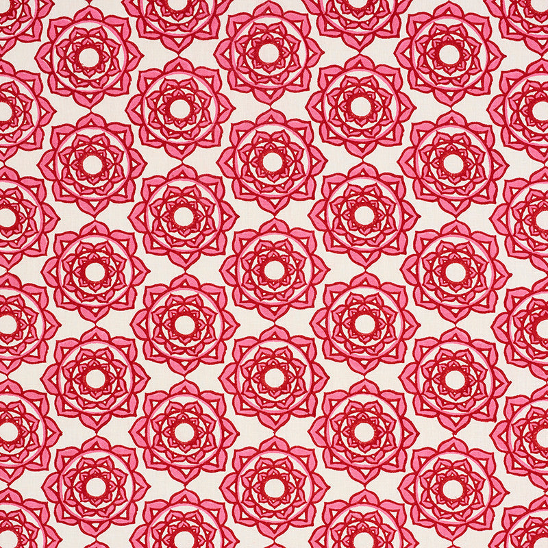 Rose Pink 179291 by Schumacher Designer Fabric MOLLY MAHON HAND BLOCK PRINTS See Sample INDIA - </p><p>Repeat: Horizontal: 7 3/4" (20CM) and Vertical: 5" (13CM) 54" (137CM) - Swanky Fabrics -