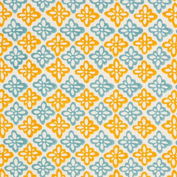 Pattee Turmeric 179303 by Schumacher Fabric Schumacher Fabric Pattee Turmeric 179303Fabric LINEN 100% INDIA </p><p>Repeat: H: HORZ. 3" (8CM) , V: VERT. 5 1/2" (14CM) 54 - Fabric Carolina -