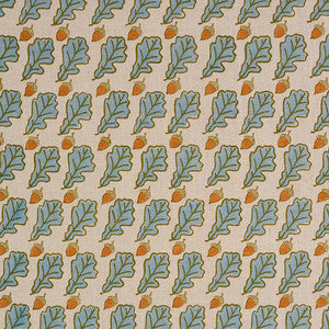 Schumacher Fabric Oak Blue 179311