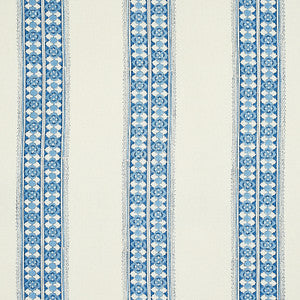 Schumacher Fabric Amira Hand Blocked Print Indigo 179371