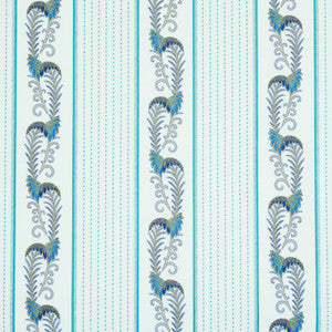 Schumacher Fabric Aleksy Stripe Teal 179381