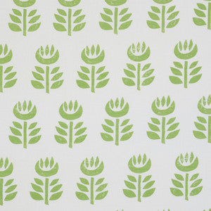 Schumacher Fabric Rosenborg Hand Print Green 179400