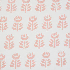 Schumacher Fabric Rosenborg Hand Print Pink 179401