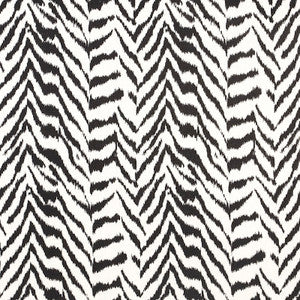 Schumacher Fabric Quincy Hand Print Black 179410