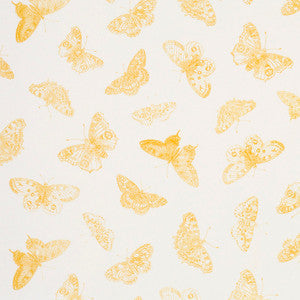 Schumacher Fabric Burnell Butterfly Yellow 179431