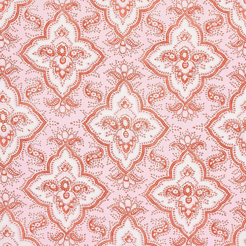 Amalia Medallion Handmade Print Pink 179442 by Schumacher Fabric Schumacher Fabric Amalia Medallion Handmade Print Pink 179442Fabric COTTON 100% UNITED KINGDOM </p><p>Repeat: H: HORZ. 27" (69CM) , V: VERT. 15" (38CM) 54 - Fabric Carolina -