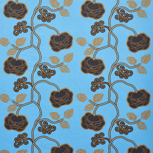 Schumacher Fabric Queen Fruit Chintz Lapis 179542
