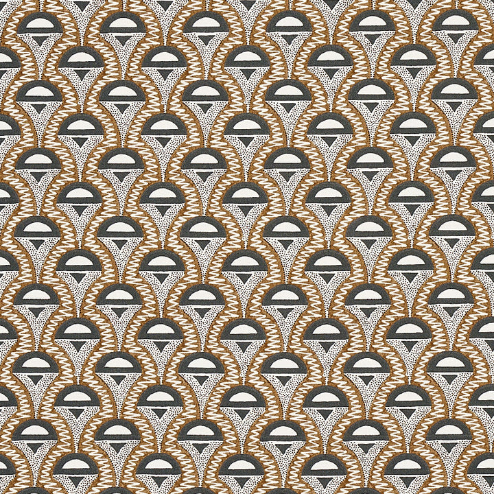 Abelino Camel & Black 179580 by Schumacher Fabric Schumacher Fabric Abelino Camel & Black 179580Fabric COTTON 100% UNITED KINGDOM </p><p>Repeat: H: HORZ. 2 1/2" (6CM), V: VERT. 4 1/5" (11CM) 54 - Fabric Carolina -